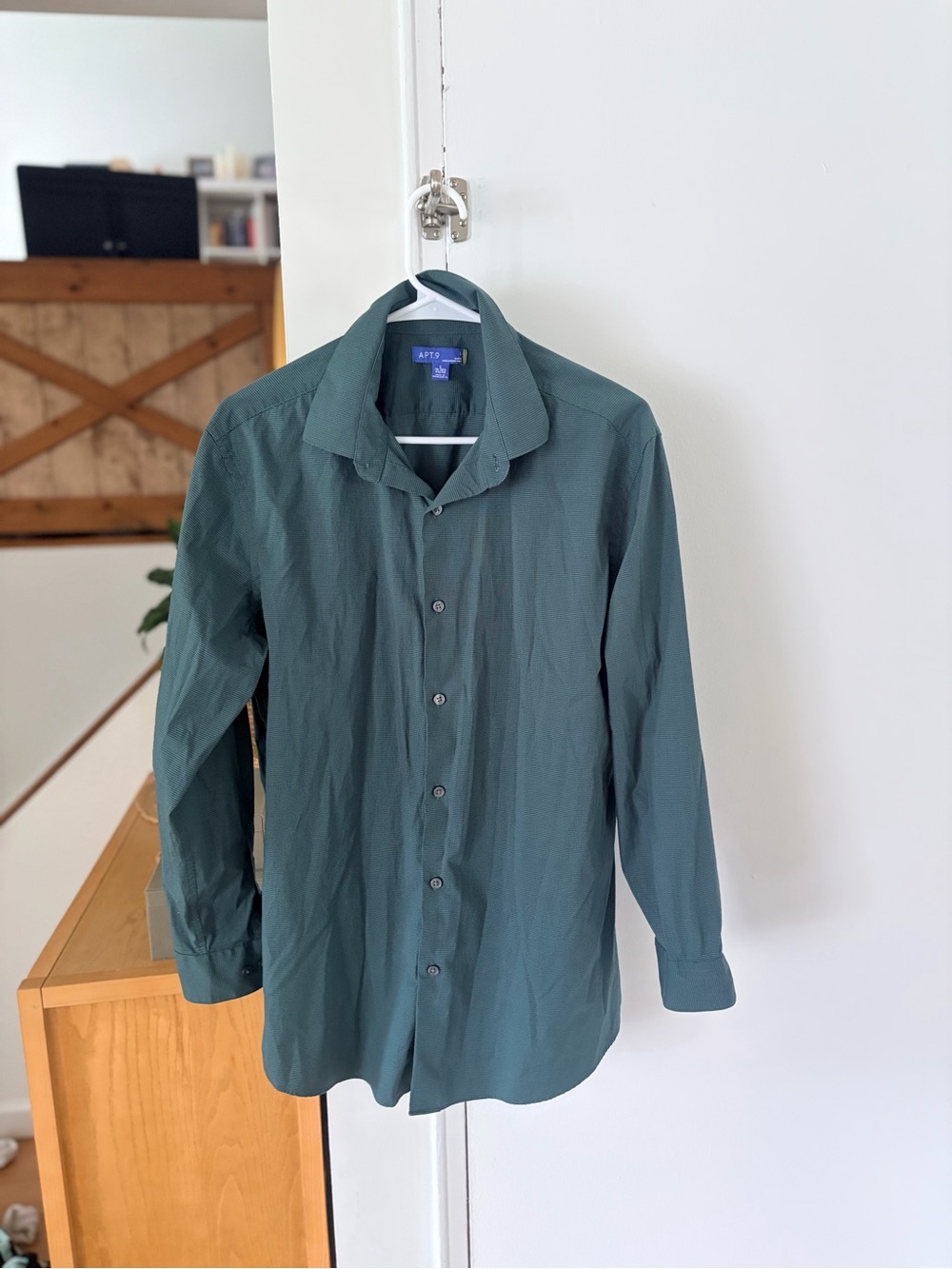 Apt. 9 Men's Forest Green Button-Up Shirt